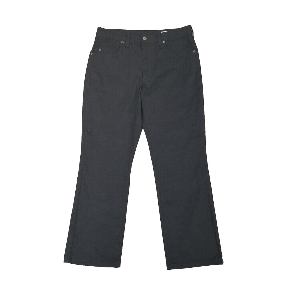 Tom James jeans men's 33x29 regular fit straight black stretch denim pants
